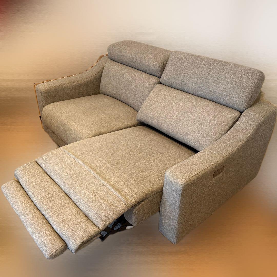 【UMI】unico MOOTO電動リクライニングソファ ２シート