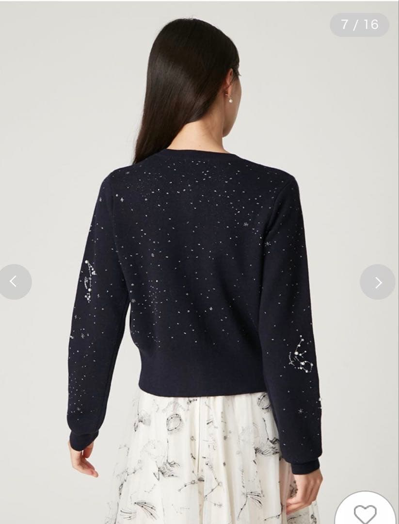 完売♥️新作新品✨FRAY I.Dエトワールエンブロイダリーカーディガン✨NVY