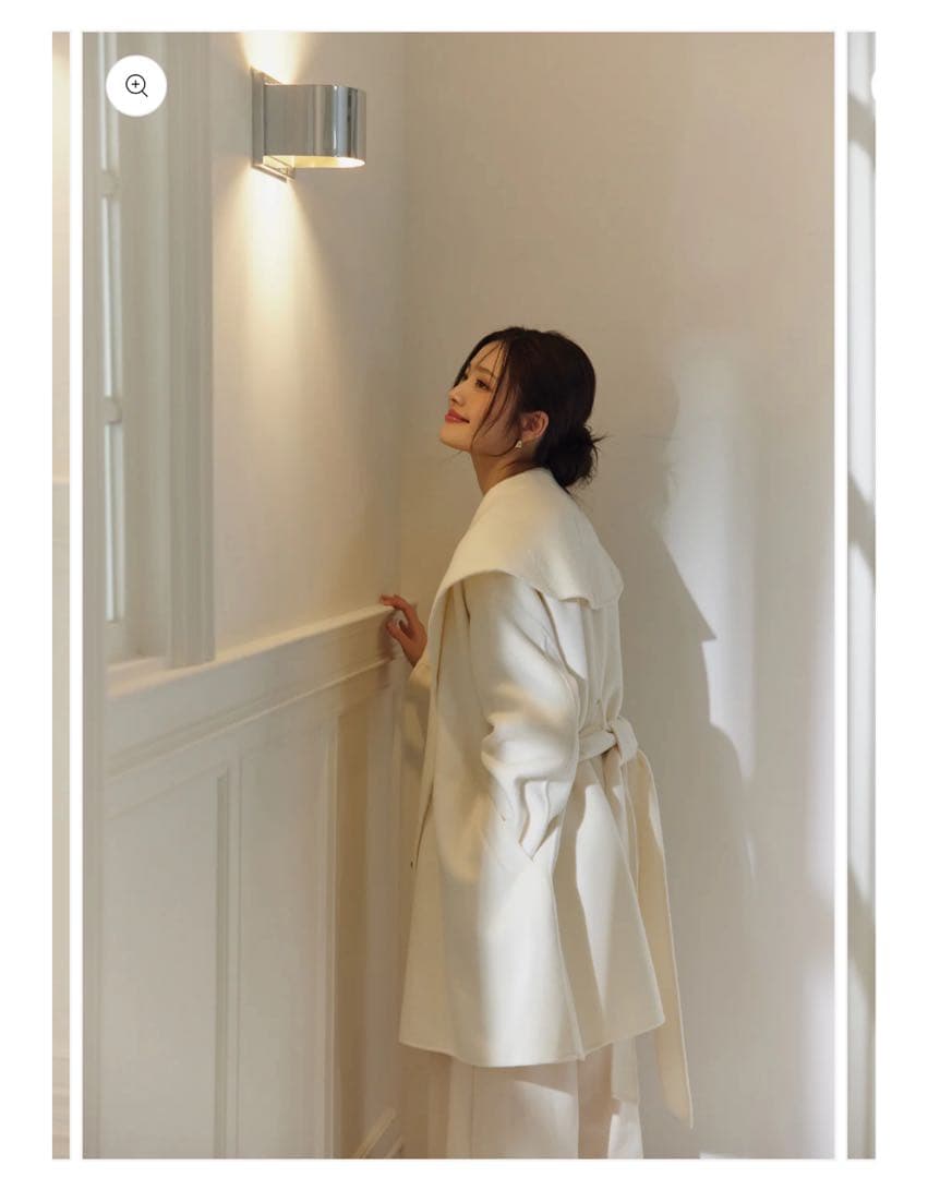 【完売品】polaura ポローラ ショールカラーウールミドルコート