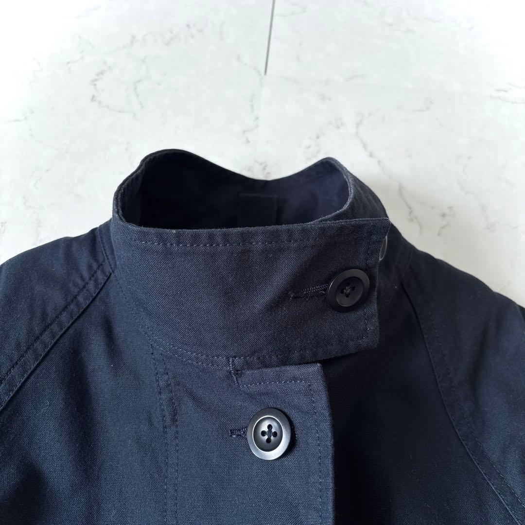 美品 MHL. ダウンライナー付 2way ステンカラーコート ネイビー 大き目