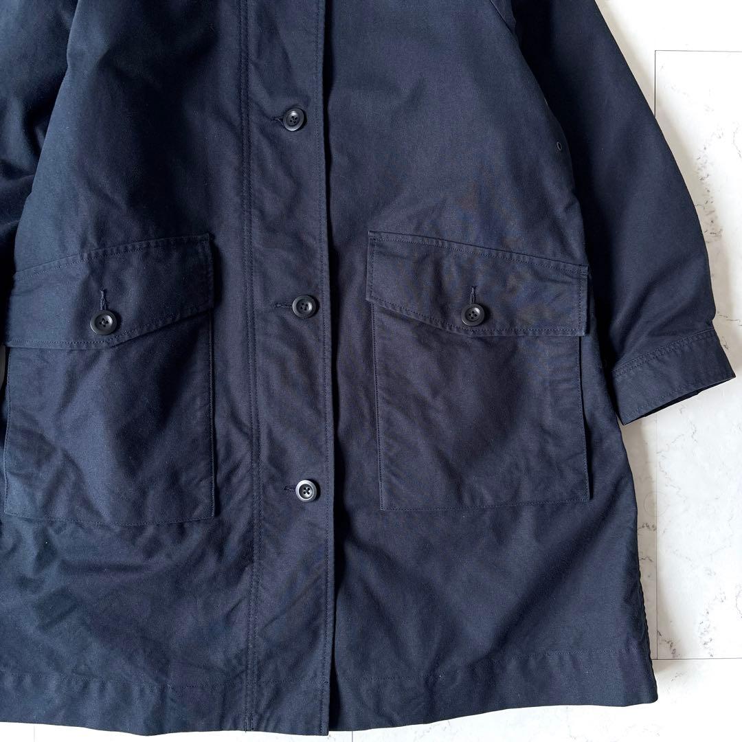 美品 MHL. ダウンライナー付 2way ステンカラーコート ネイビー 大き目