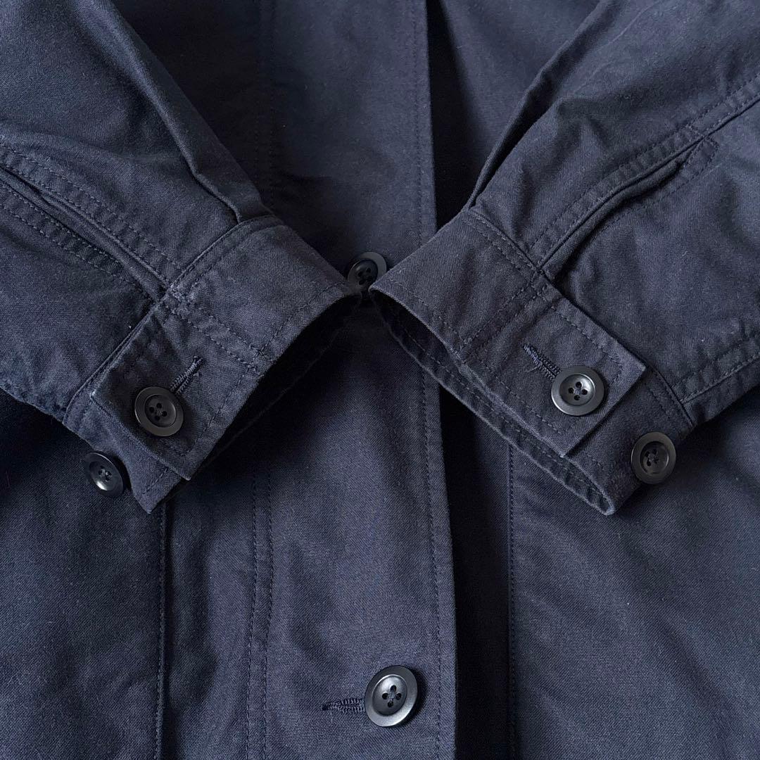 美品 MHL. ダウンライナー付 2way ステンカラーコート ネイビー 大き目