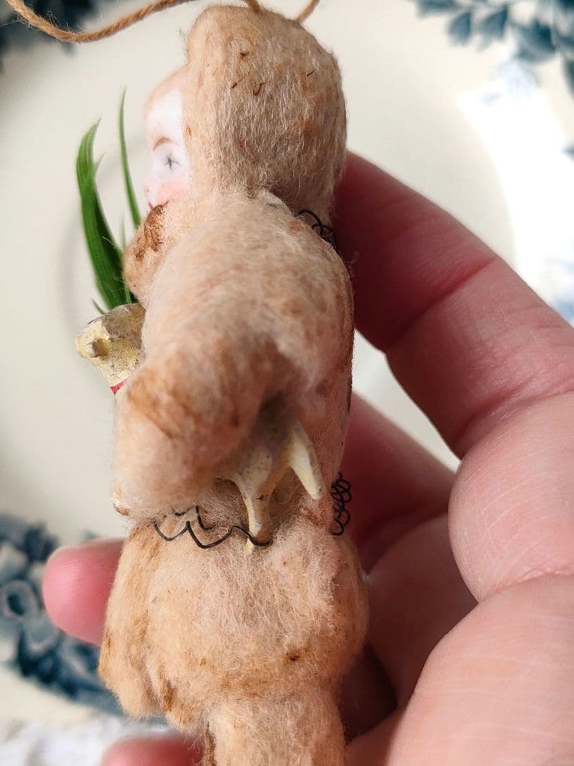 希少　ドイツ　ビスクドール　人形　コットンドール　アンティーク