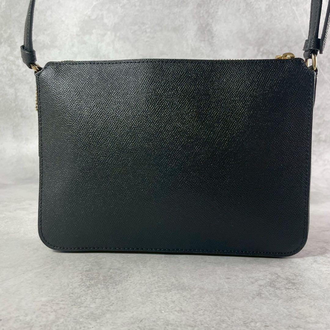 ✨極美品✨コーチ　ギャラリーファイルバッグ　ショルダーバッグ　レザー　ブラック