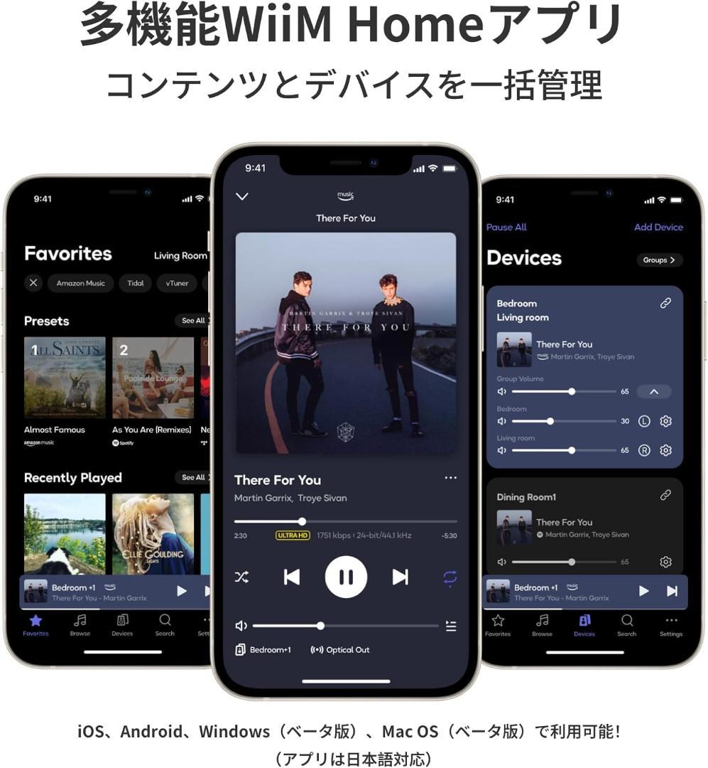 【開封・未使用】WiiM Amp：AirPlay 2 オーディオ 音楽 サウンド