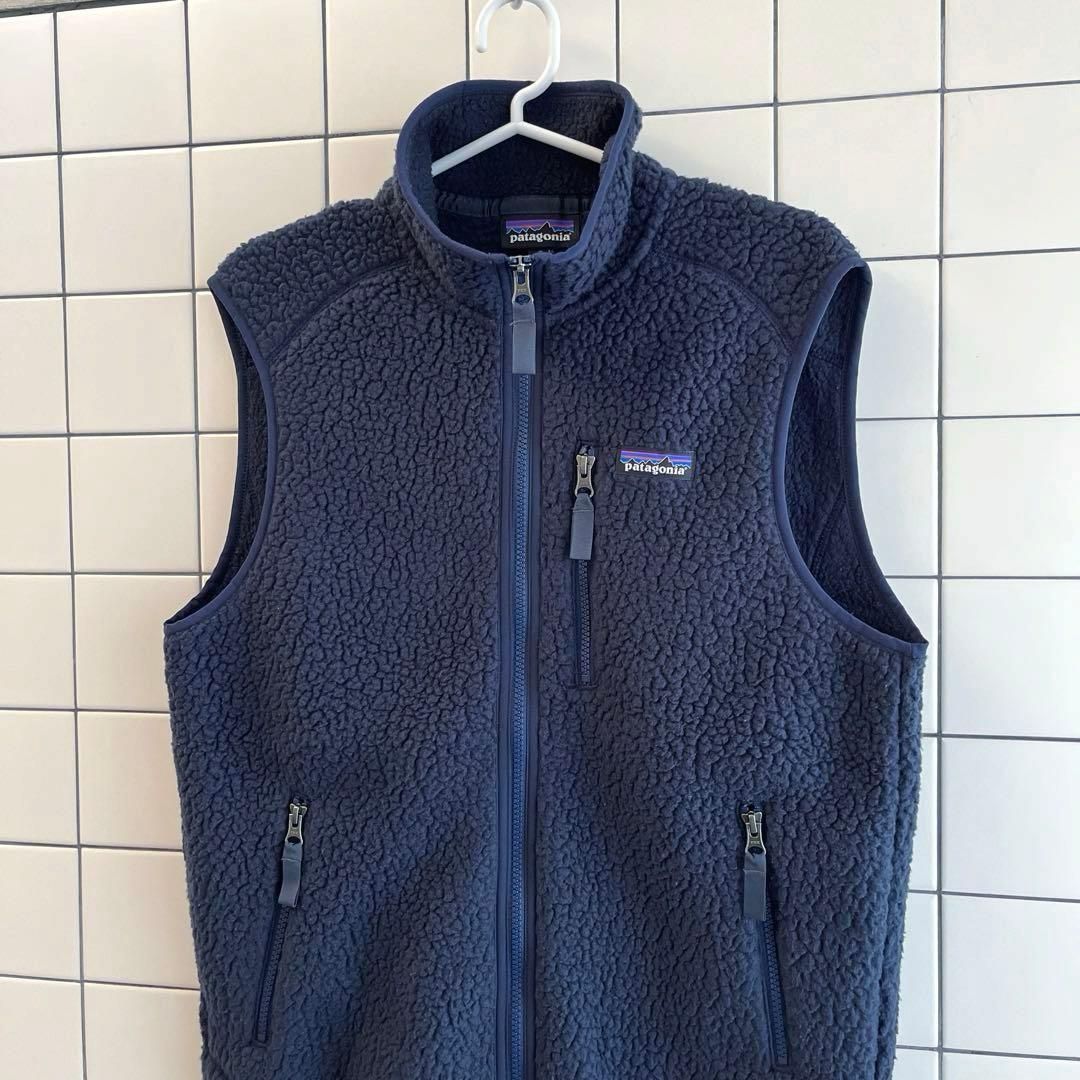 Patagonia レトロ パイル ベスト ネイビー S