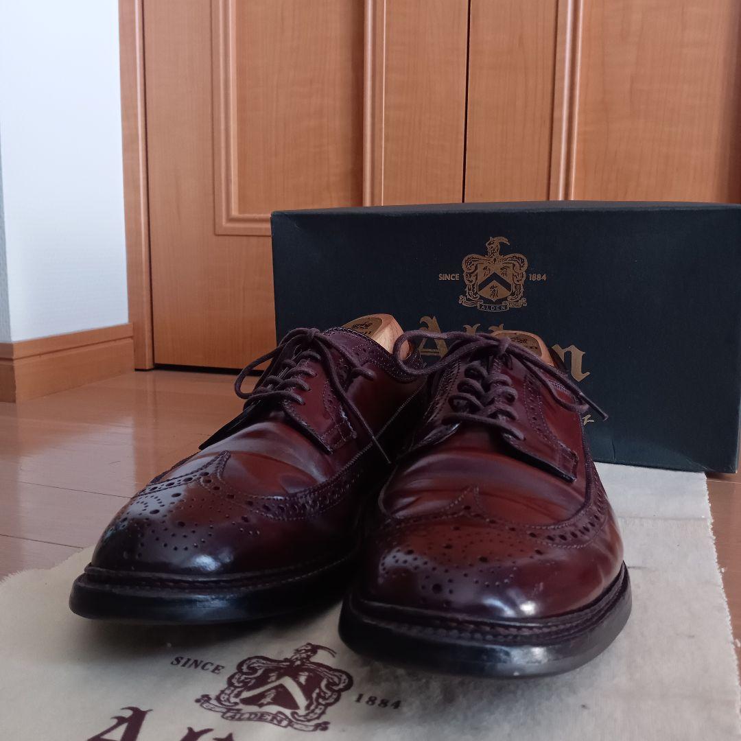 新着【極美品】ALDEN975オールデンコードバン