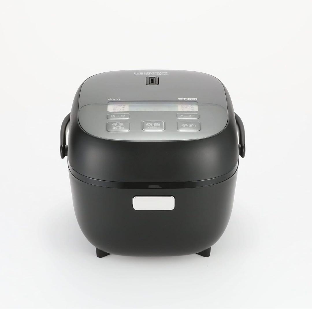 TIGER マイコンジャー炊飯器3合 メタルブラック 25年製
