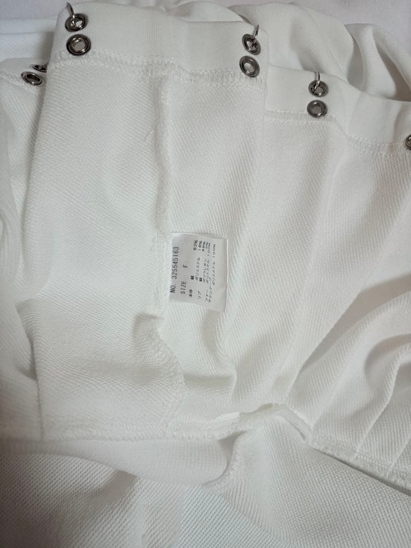 ジャケット・アウター avenchumu Pleated devil zip hoodie WHITE