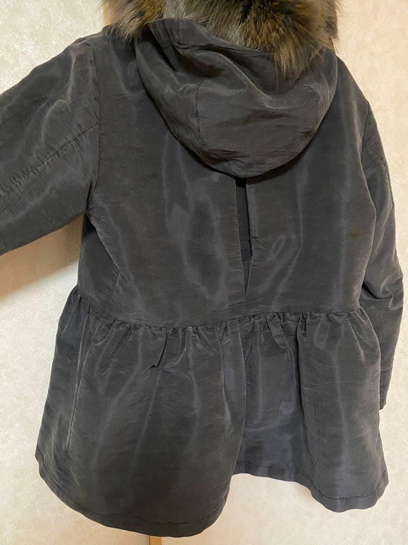 PRADA フード付きコート ファー　ポンチョ