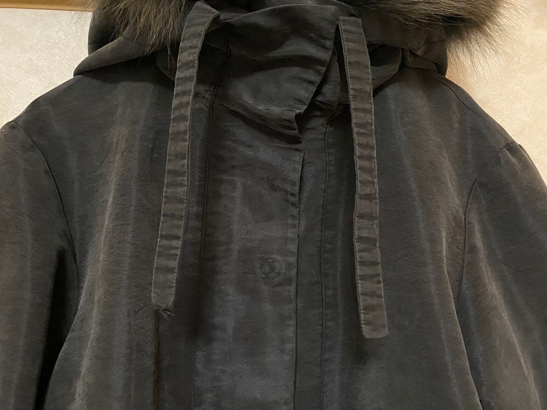 PRADA フード付きコート ファー　ポンチョ