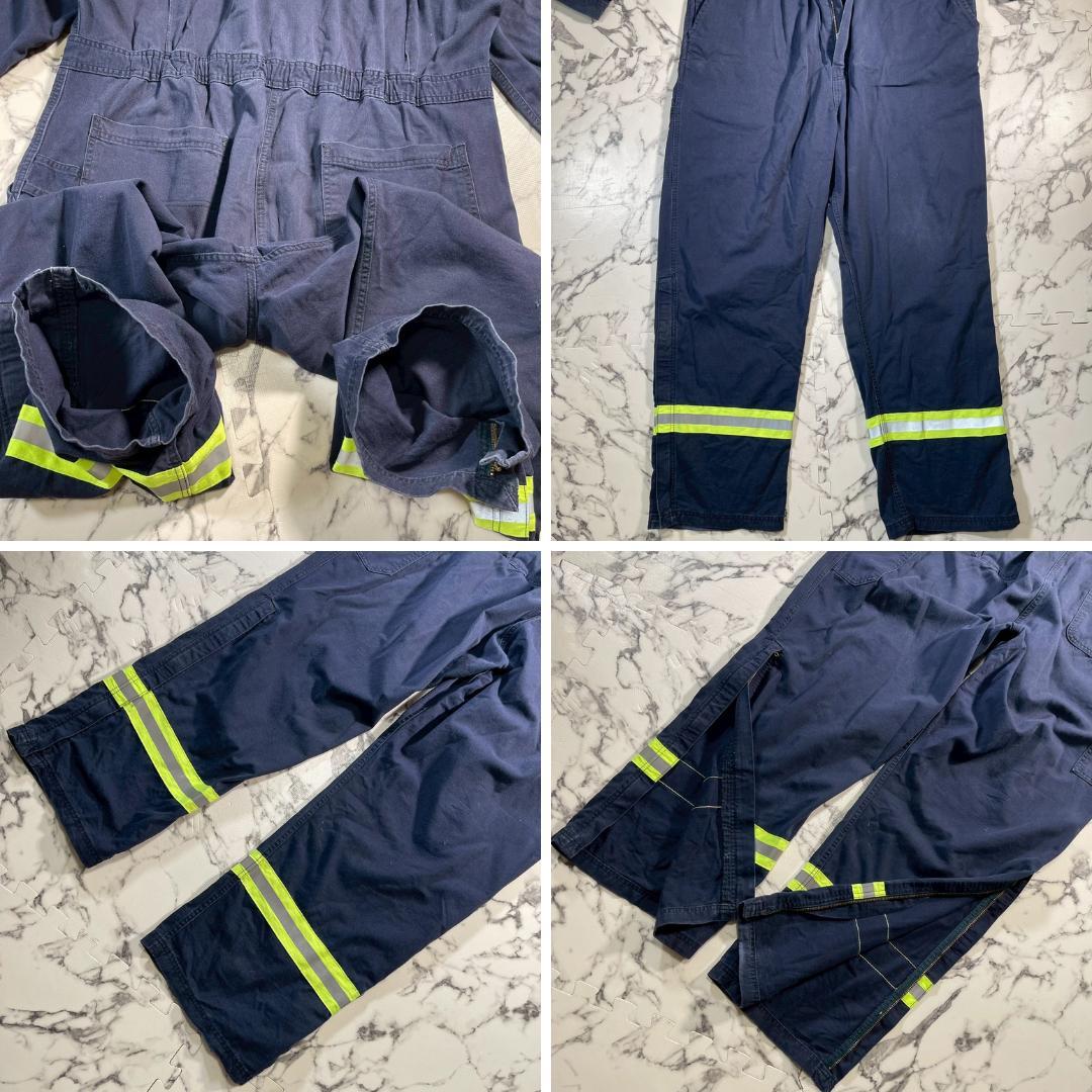 ✨10s✨(XL) カーハート リフレクター付き オールインワン つなぎ 紺