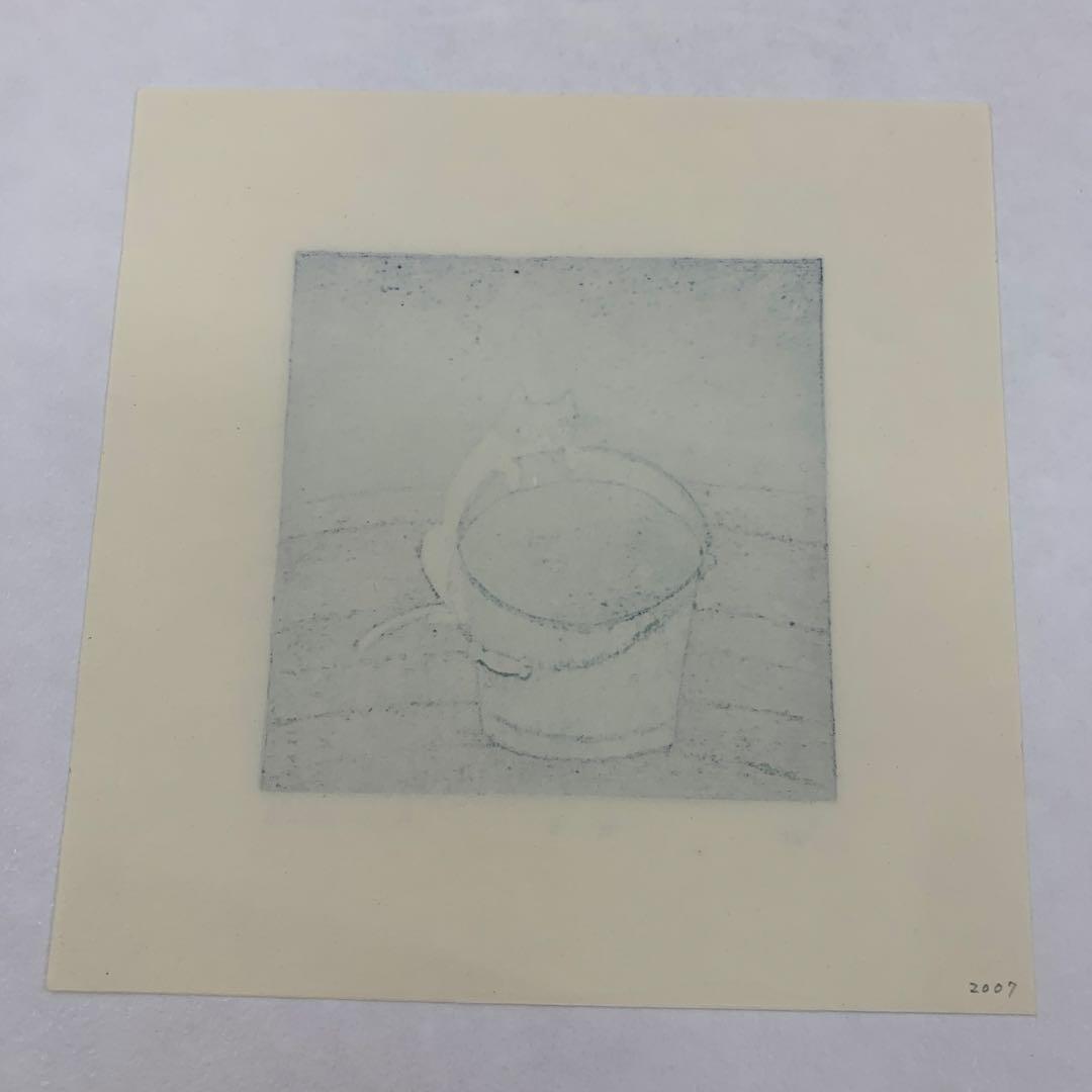 鈴木敦子「光る」限定25 木版画 額付き