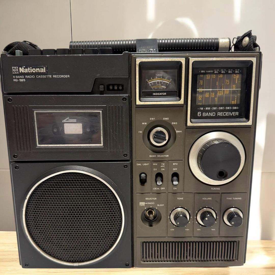 ☆希少 ビンテージ ナショナル RQ-585 6BAND ラジカセ 昭和 レトロ