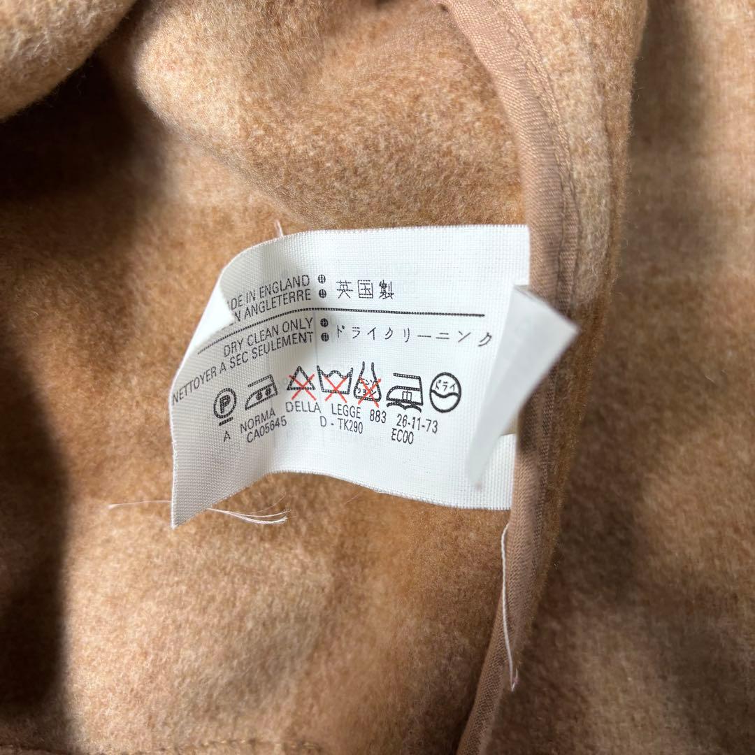 英国製 カシミヤ混 グローバーオール ダッフルコート L~XL相当 チェック柄