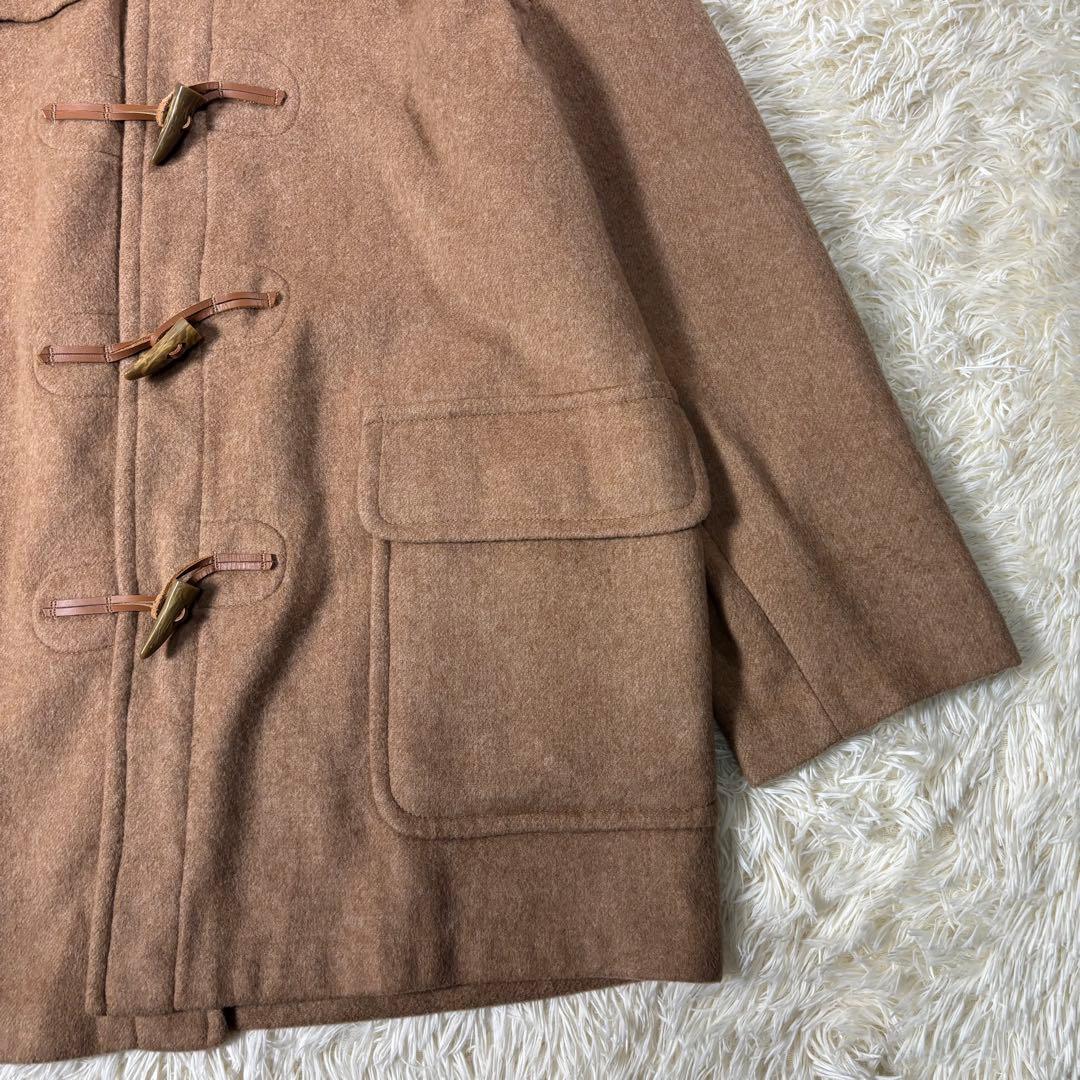 英国製 カシミヤ混 グローバーオール ダッフルコート L~XL相当 チェック柄