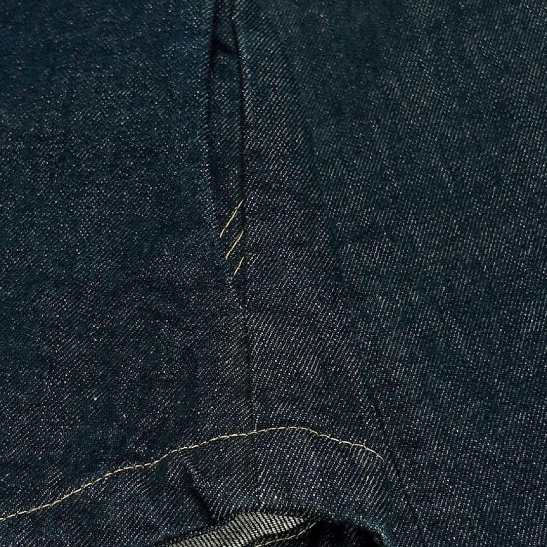 ✨極美品✨パラスパレス　デニム　ジャケット　ノーカラー　ジップアップ　ステッチ