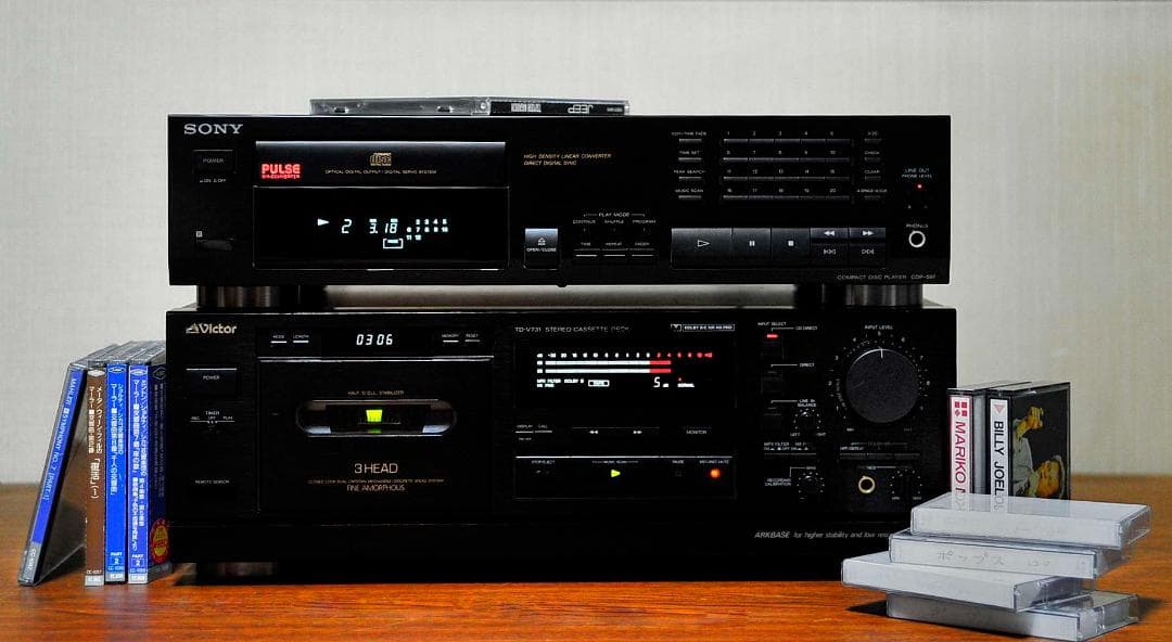 ★3ヘッド上級機を味わう…VICTOR ステレオカセットデッキ TD-V731