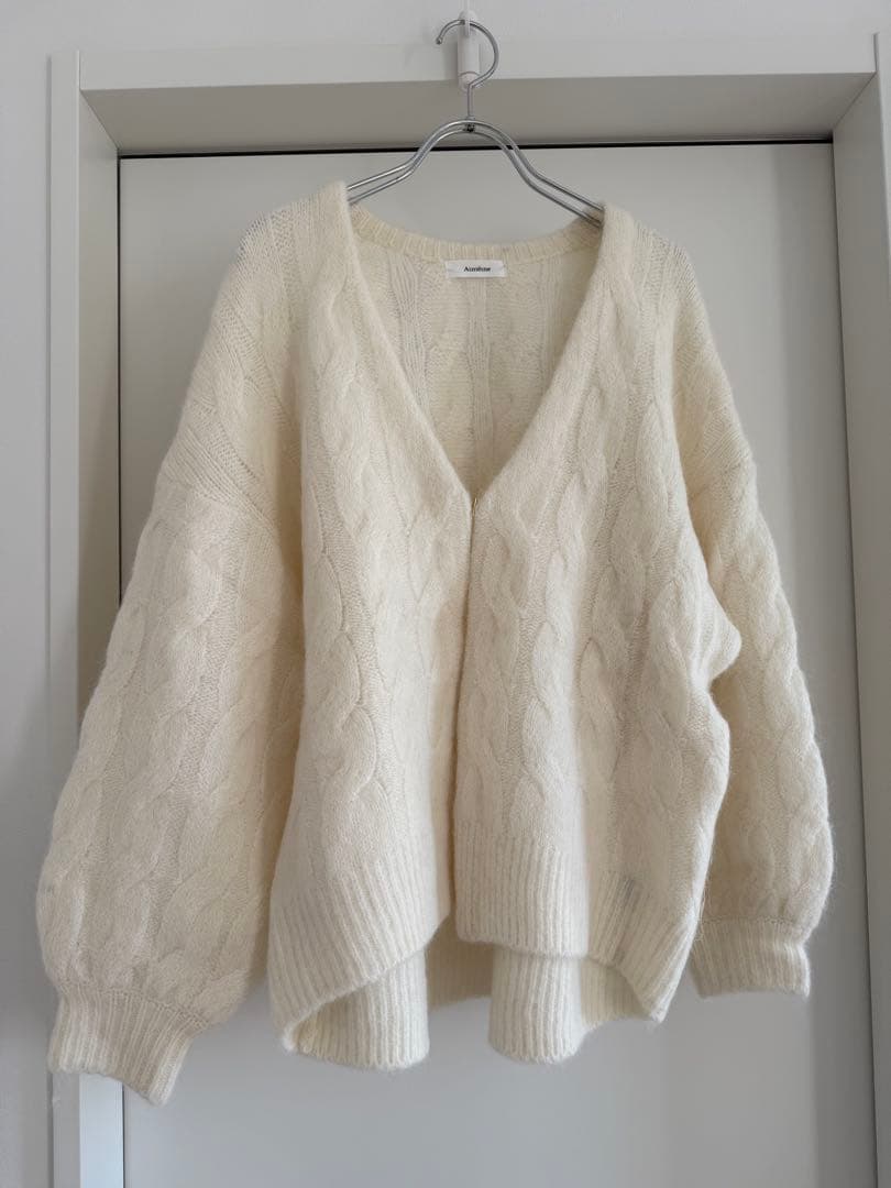 Aimeine エメイン　アルパカケーブルガウンカーデ