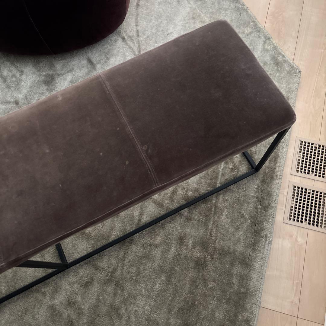 ボーコンセプトラージベンチソファダイニング椅子london Velvet茶色