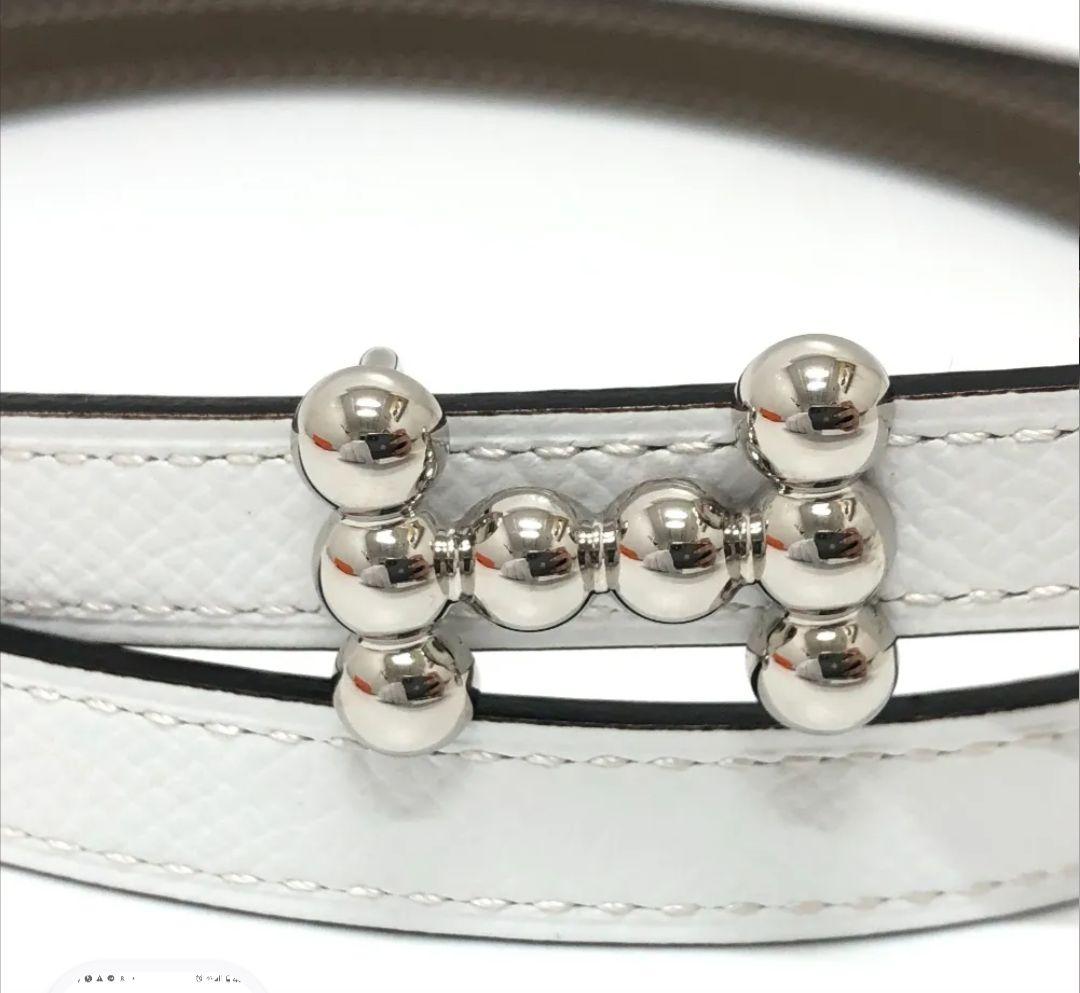 期間限定値下げ！【未使用】エルメス バブル リバーシブル レザーベルト