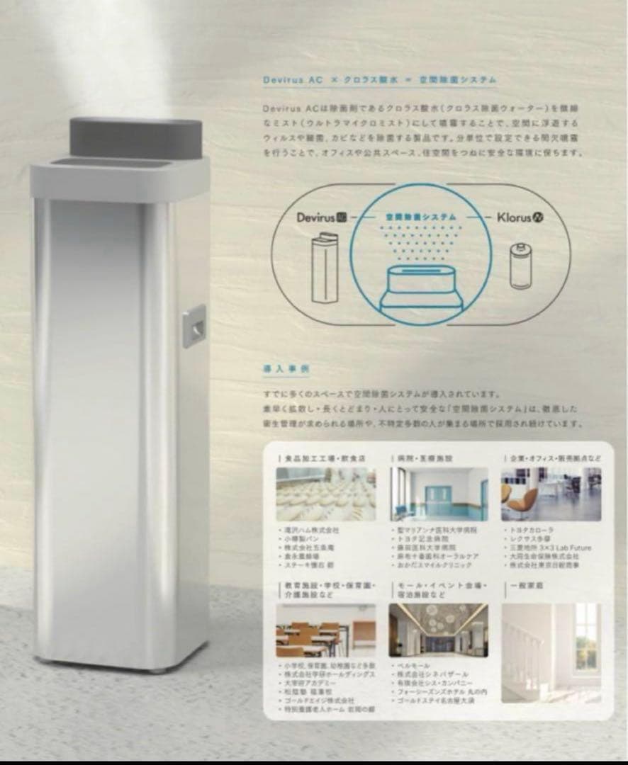 【定価242000円】Devirus AC 空間除菌デバイス DVAC
