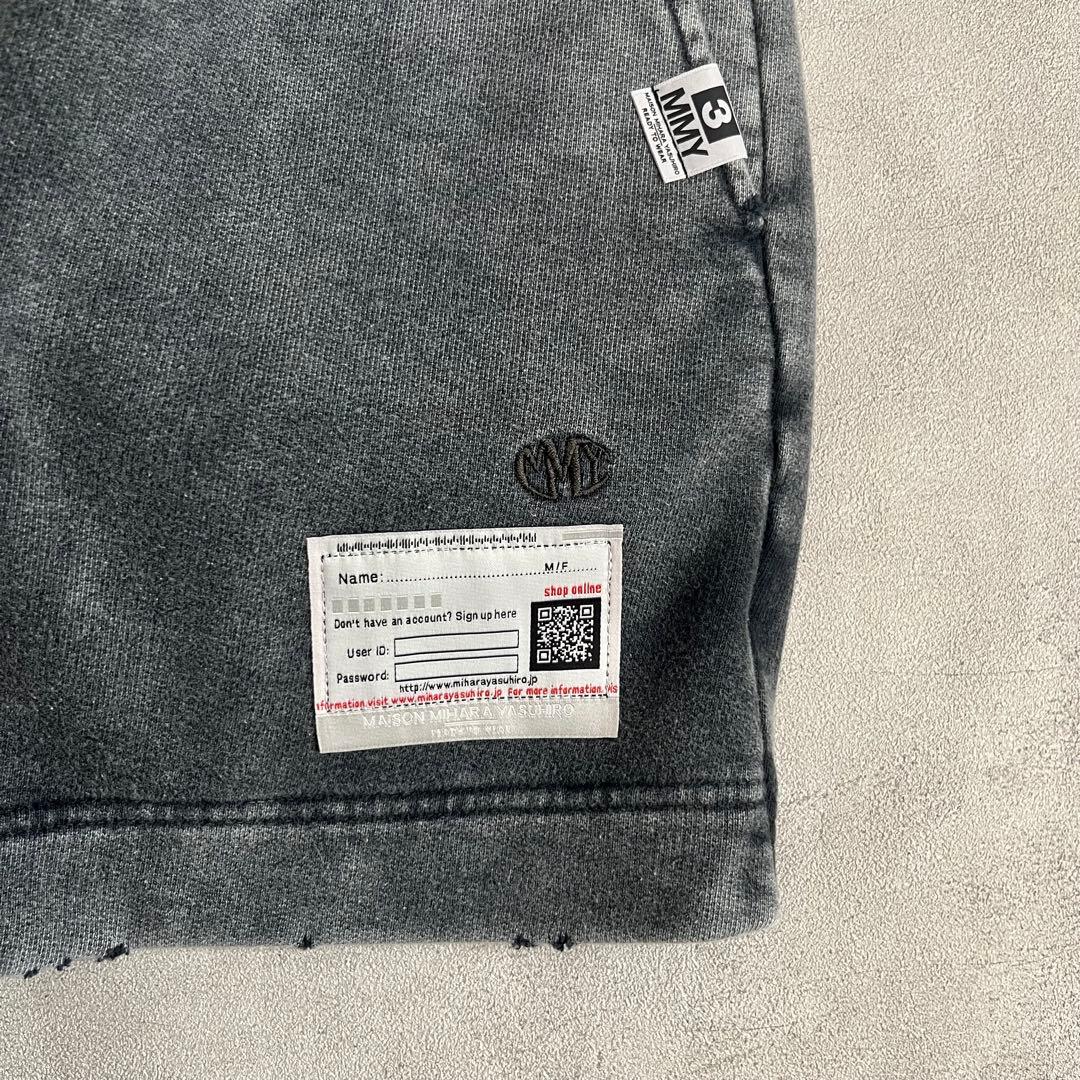 MIHARA YASUHIRO 新品 25ss ブリーチショートパンツ