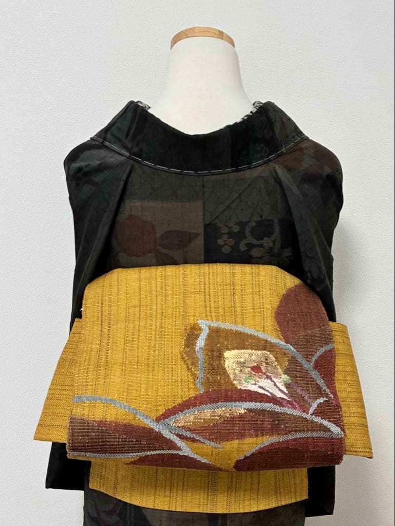 紬　小千谷紬　百柄　裄66.5cm 正絹　美品