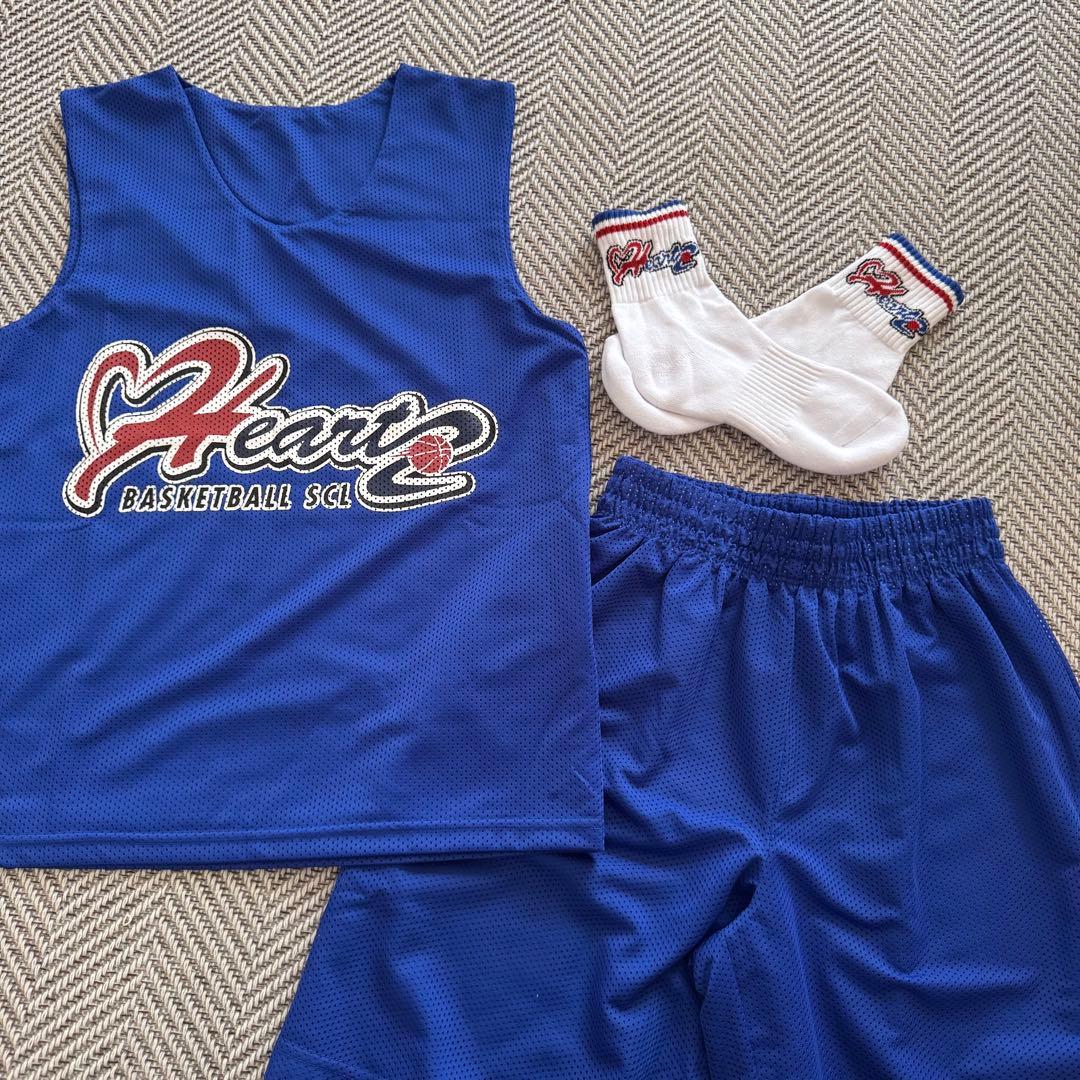 Heart バスケットボール 145 ユニフォーム セット　ハーツ