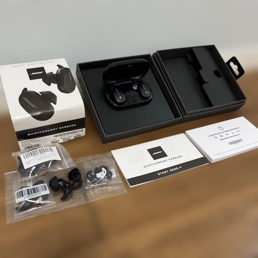 【良品】Bose QuietComfort Earbuds 黒　フルセット＋