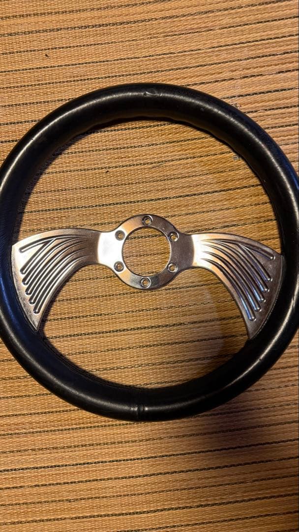 ビレット風　カスタム　ステアリングホイール