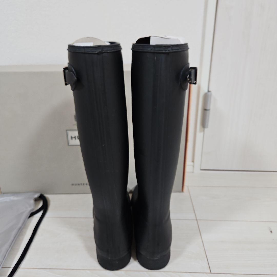 のり　【美品】HUNTER ハンター ブラック 長靴・レインブーツ
