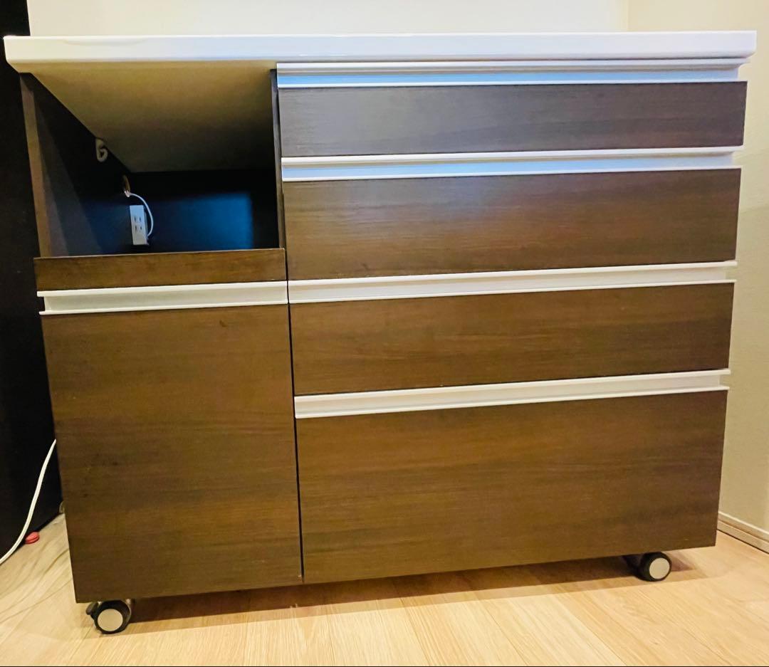 パモウナ　食器棚　キッチンカウンター