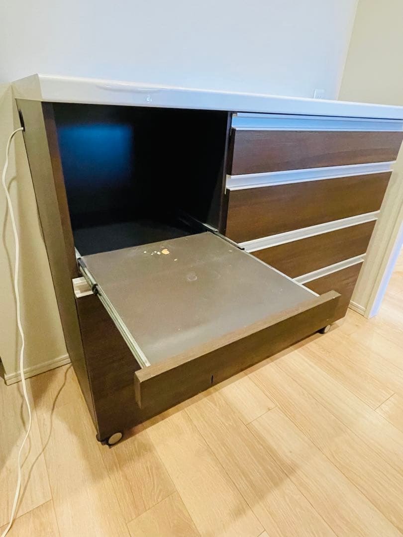 パモウナ　食器棚　キッチンカウンター