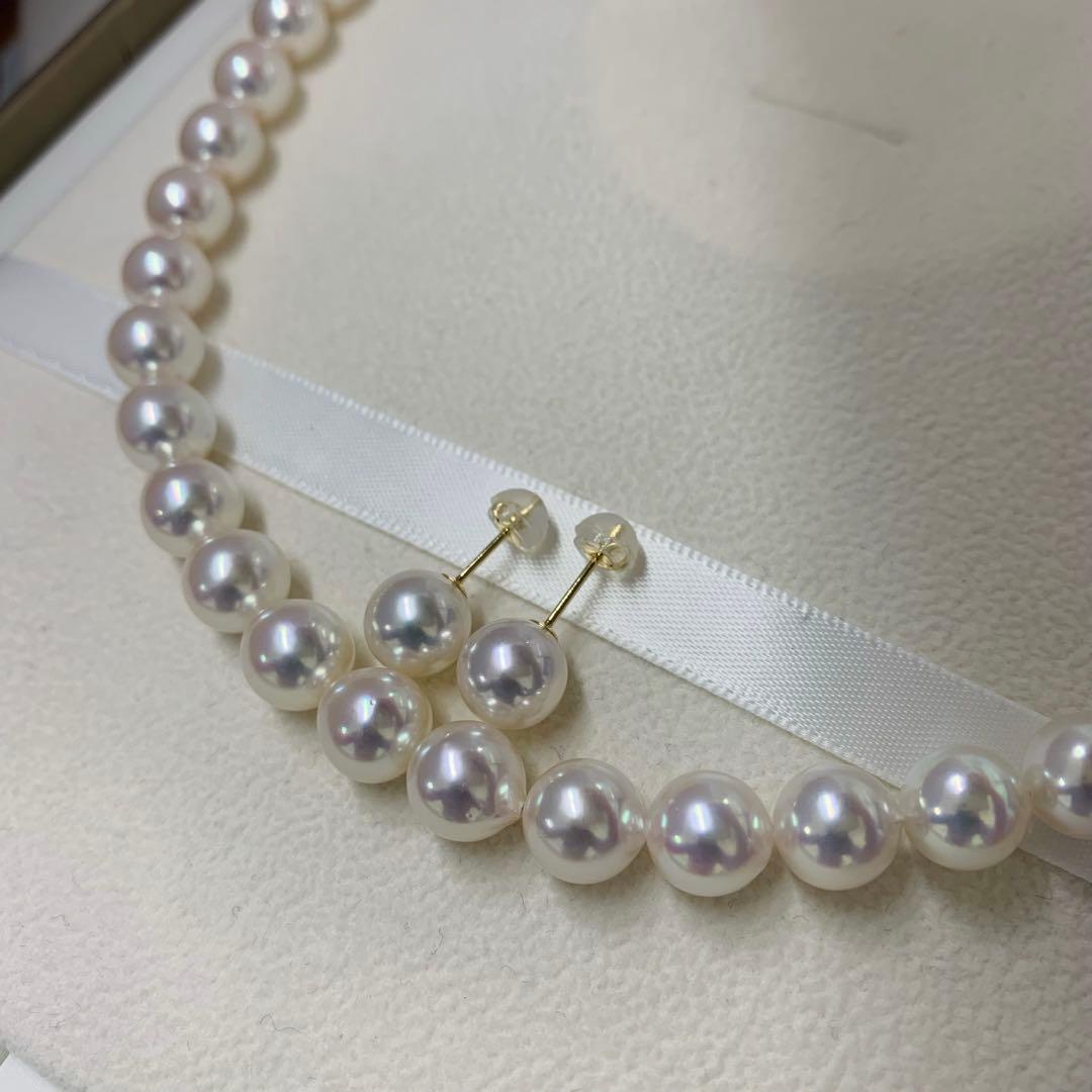 大人気　テリ最強　テリが特選真珠クラス　オーロラロゼプレミアム　8-8.5mm