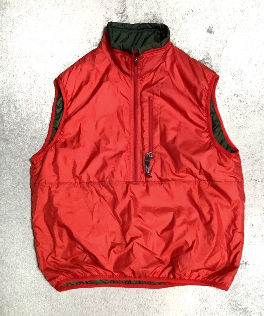 パタゴニア　S パフボールベスト　プルオーバー　　　メンズ　レッド