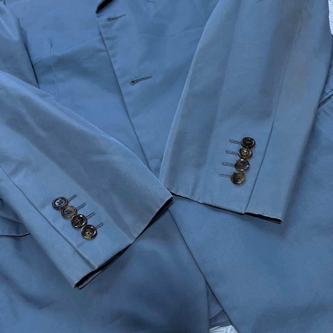 ルイヴィトン セットアップ スーツ 3釦 ブルー コットン XL 50