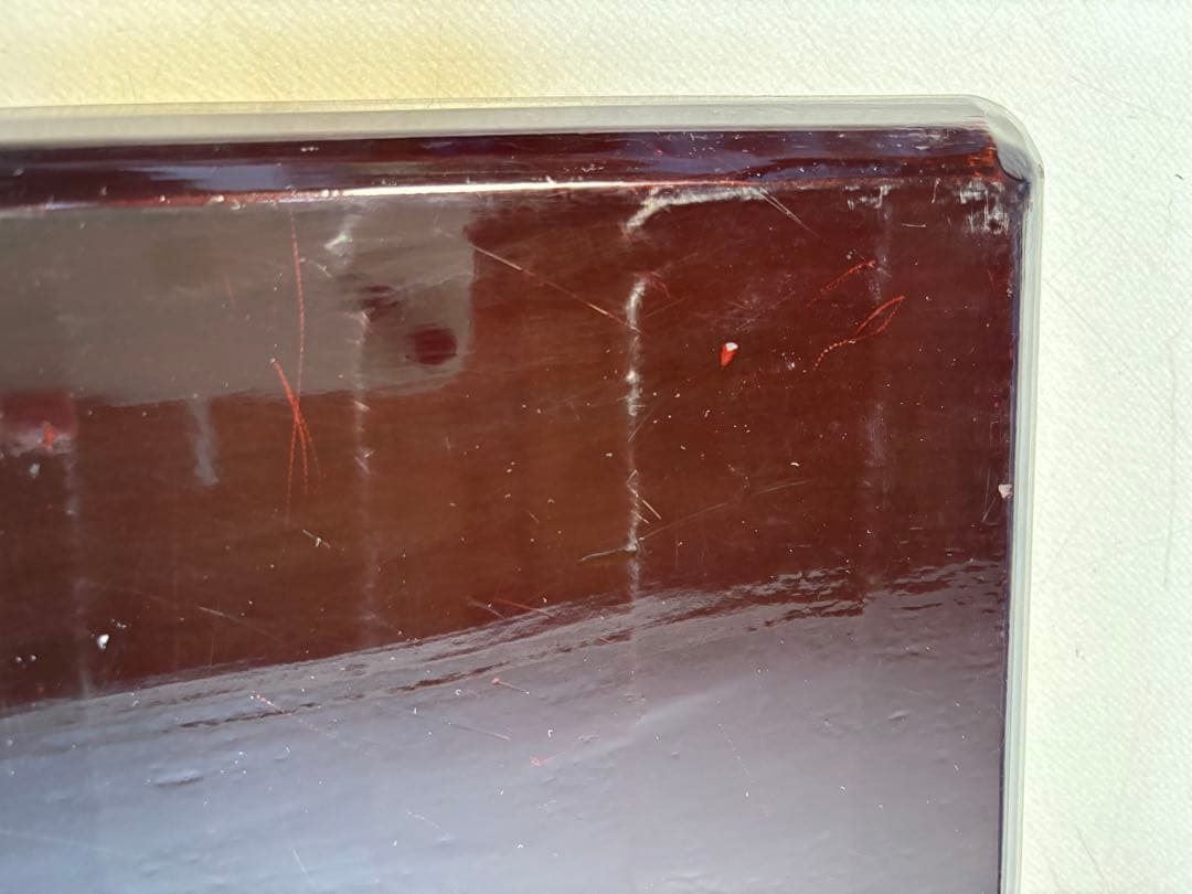 アンティーク　讃岐彫　古い松材のくり貫き角盆(四方盆)5枚セット　①