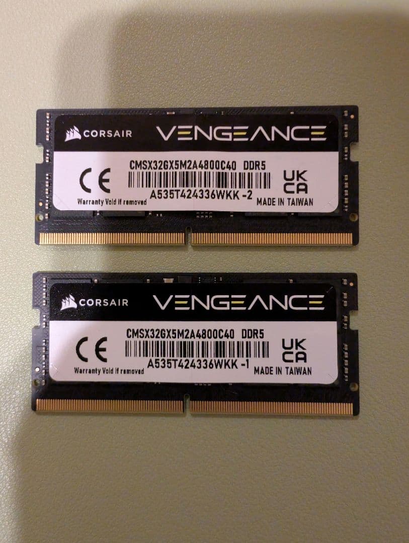 Corsair Vengeance DDR5-4800 Mhz 16GB×2