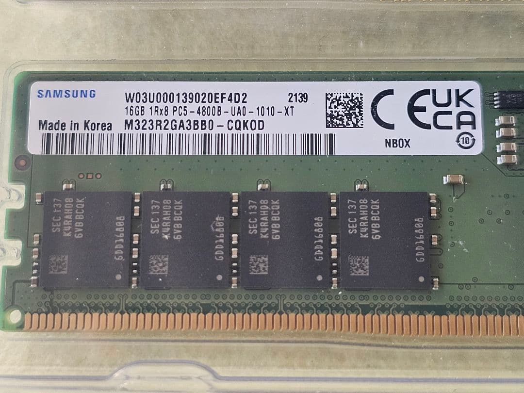 メモリー ASUS SAMSUNG DDR5 U-DIMM 32GB KIT
