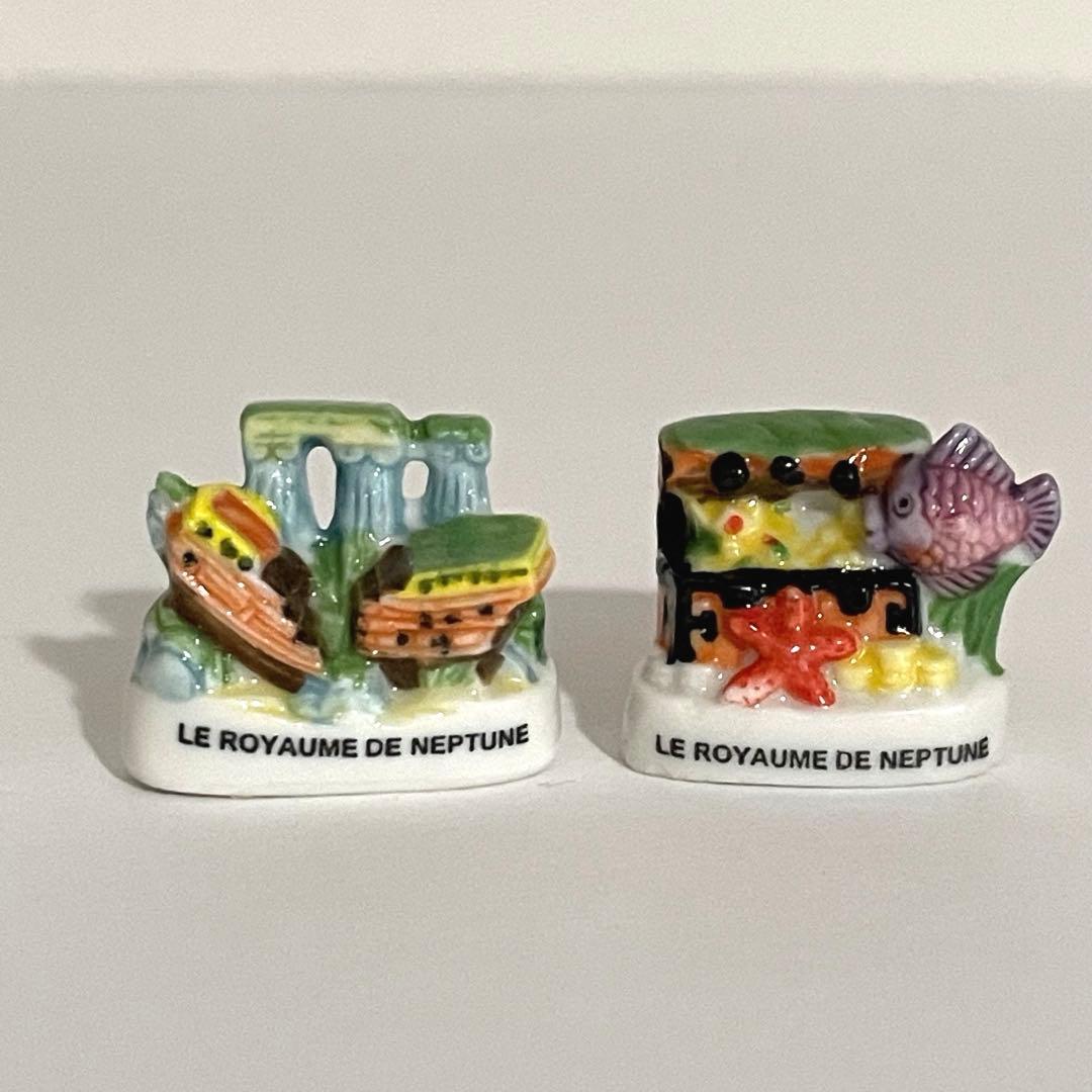 ネプチューン　フェーブ　ヴィンテージ　フランス　陶器　海　人魚　雑貨　イルカ