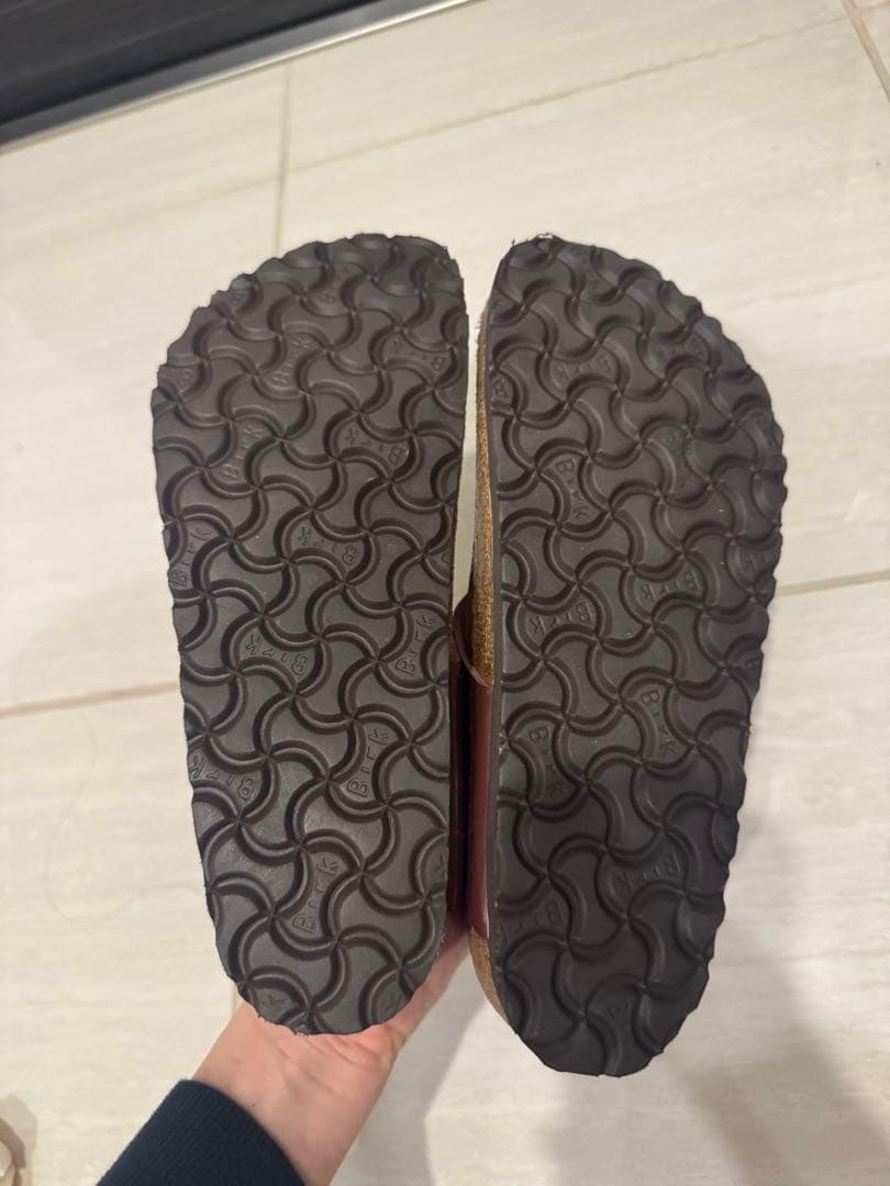 Birkenstockブラウンコンフォートサンダル37