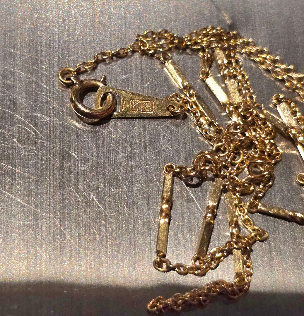 k18 750 刻印 切子 チェーンネックレス アクセサリー