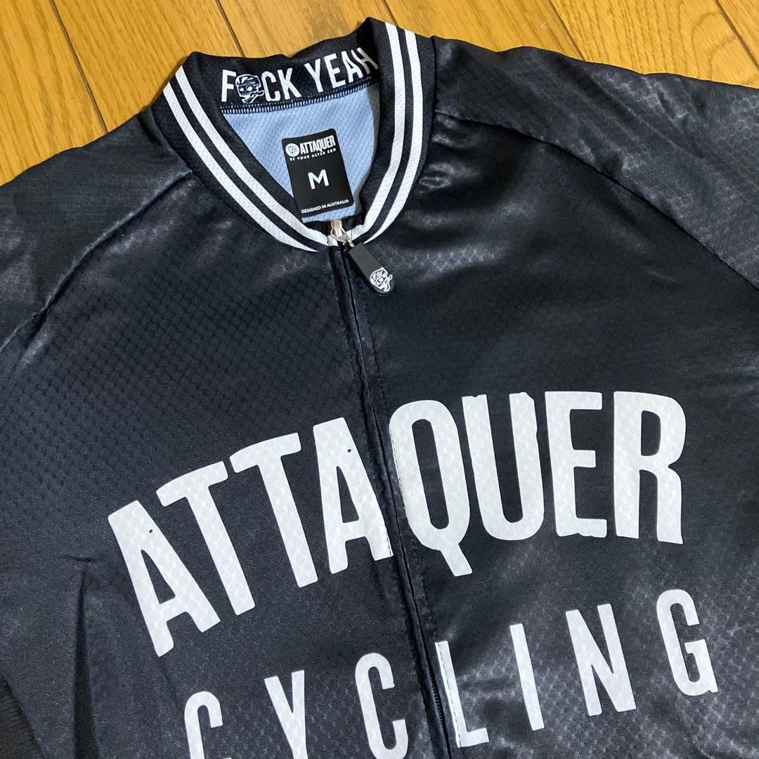 ATTAQUER サイクルジャージ Mサイズ　半袖　メンズ　ブラック