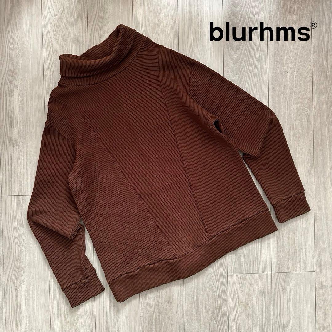 【Blurhms】Rib Turtle Neck Knit / BRW / 4