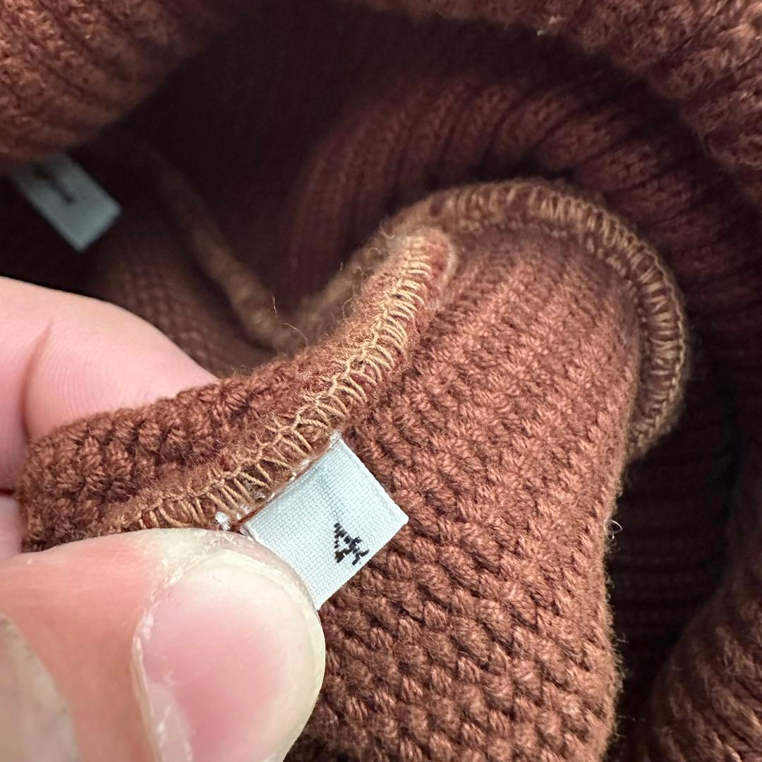 【Blurhms】Rib Turtle Neck Knit / BRW / 4