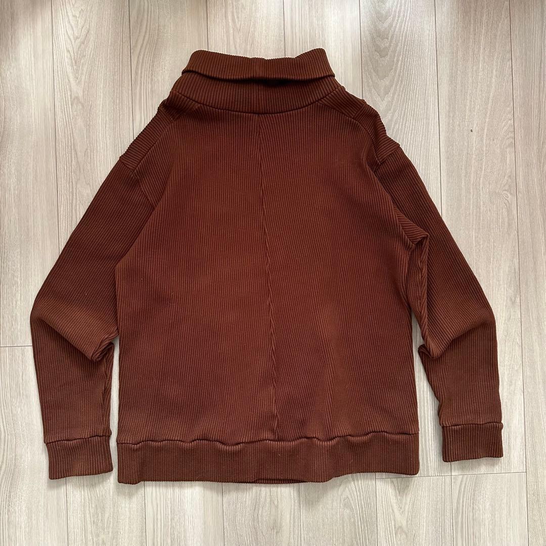 【Blurhms】Rib Turtle Neck Knit / BRW / 4