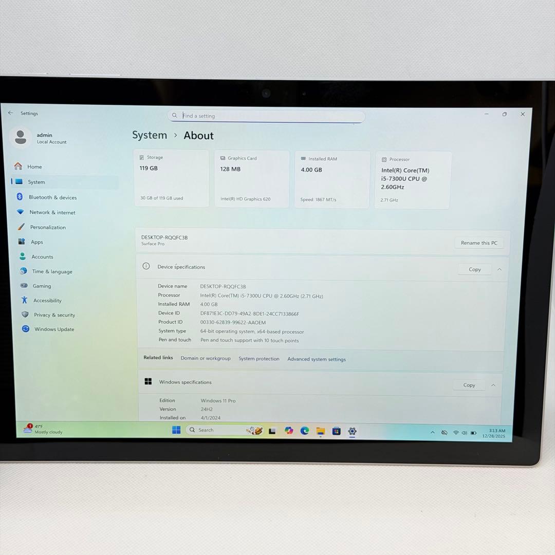 良品 Surface Pro 5 | i5/ 4GB／128GB LTEモデル