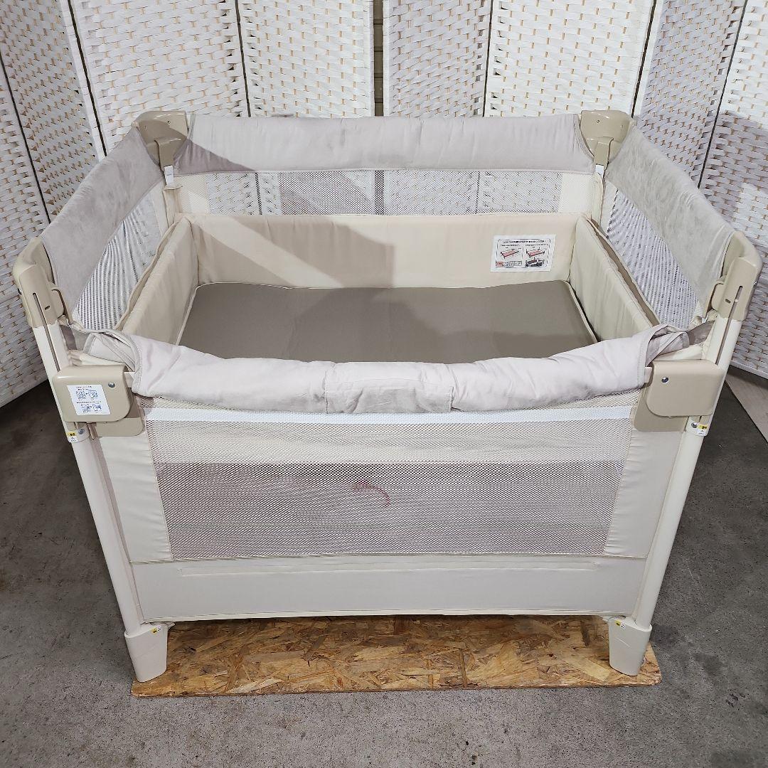 Aprica ベビーベッド ココネルエアープラス AB ホワイトベージュ