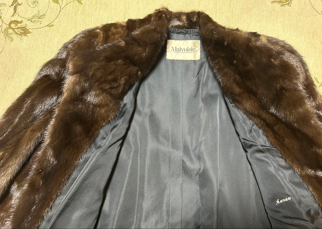 【美品】【上質毛皮】ミンクハーフコート　日本製　三越購入